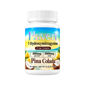 Haven 7OH Kratom Extract Tablets Pina Colada 3000mg – 30ct (100mg/tab)