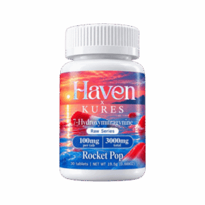 Haven x Kures 7OH Kratom Extract Tablets Rocket Pop 3000mg – 30ct (100mg/tab)